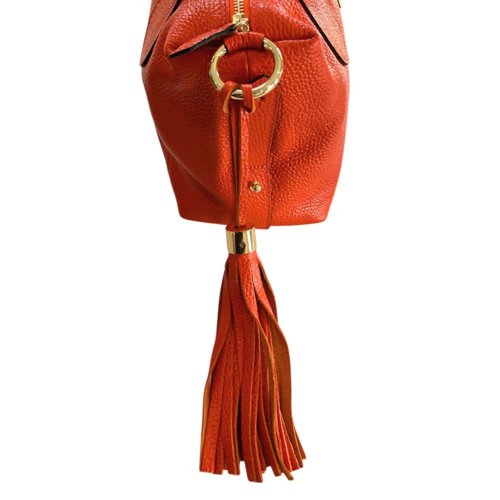 Baldinini Trend Shoulder Bag in Orange Cowhide