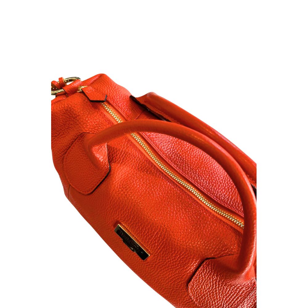Baldinini Trend Shoulder Bag in Orange Cowhide