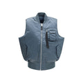 ALPHA INDUSTRIES Blaue Nylon-Weste ohne Ärmel