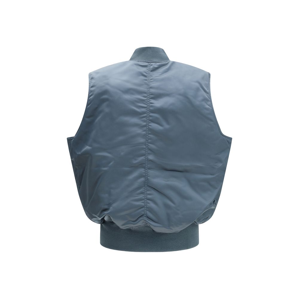 ALPHA INDUSTRIES Blaue Nylon-Weste ohne Ärmel
