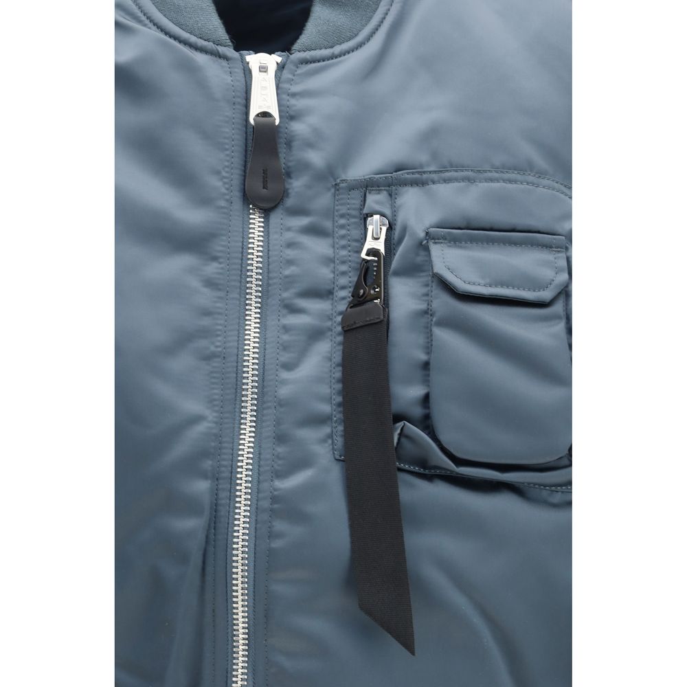 ALPHA INDUSTRIES Blaue Nylon-Weste ohne Ärmel
