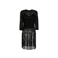 Zimmermann Schwarzes Viskose-Freizeitkleid