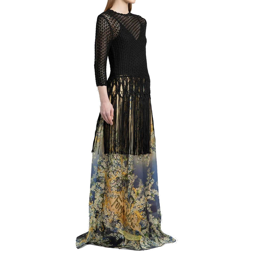 Zimmermann Schwarzes Viskose-Freizeitkleid