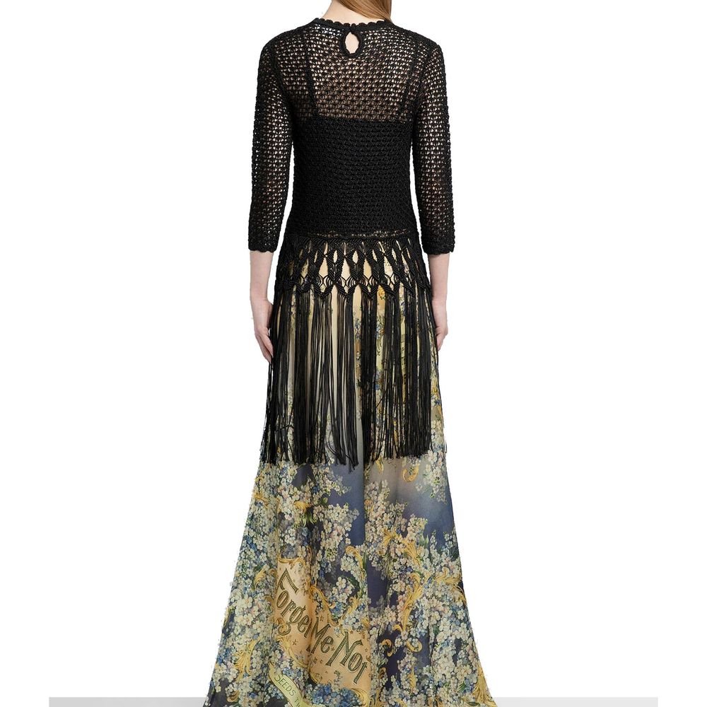 Zimmermann Schwarzes Viskose-Freizeitkleid