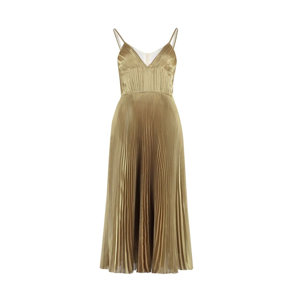 Prada Goldfarbenes Polyester-Freizeitkleid
