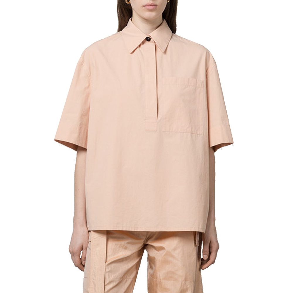 Jil Sander Mehrfarbiges Hemd aus Baumwolle mit Muster
