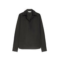 Max Mara Schwarzes Baumwollhemd