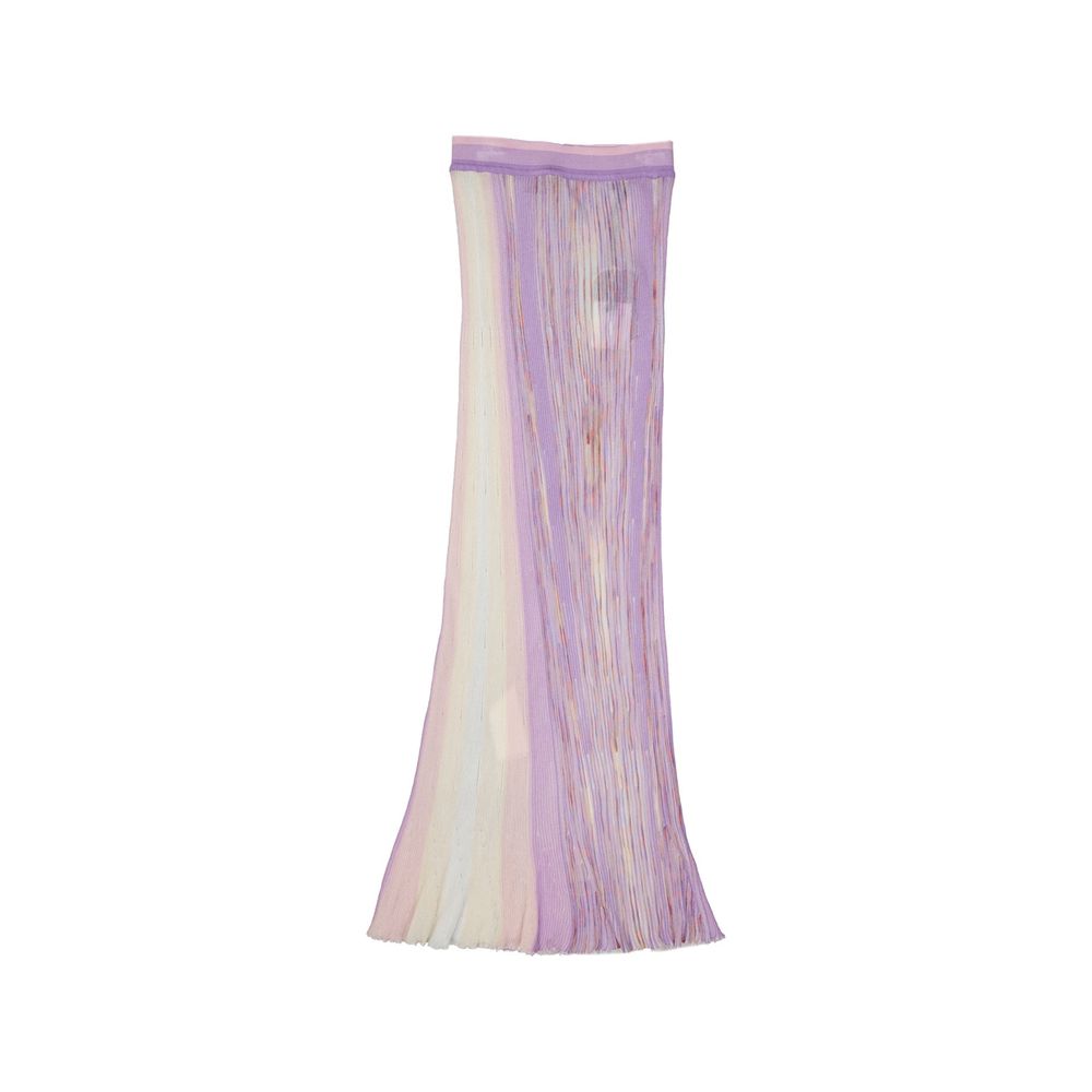 Missoni Lila Baumwollrock Lang