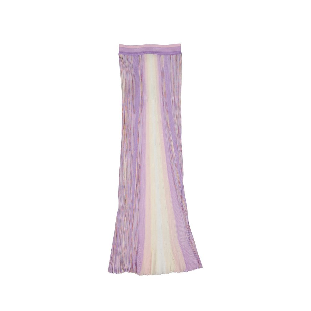 Missoni Lila Baumwollrock Lang