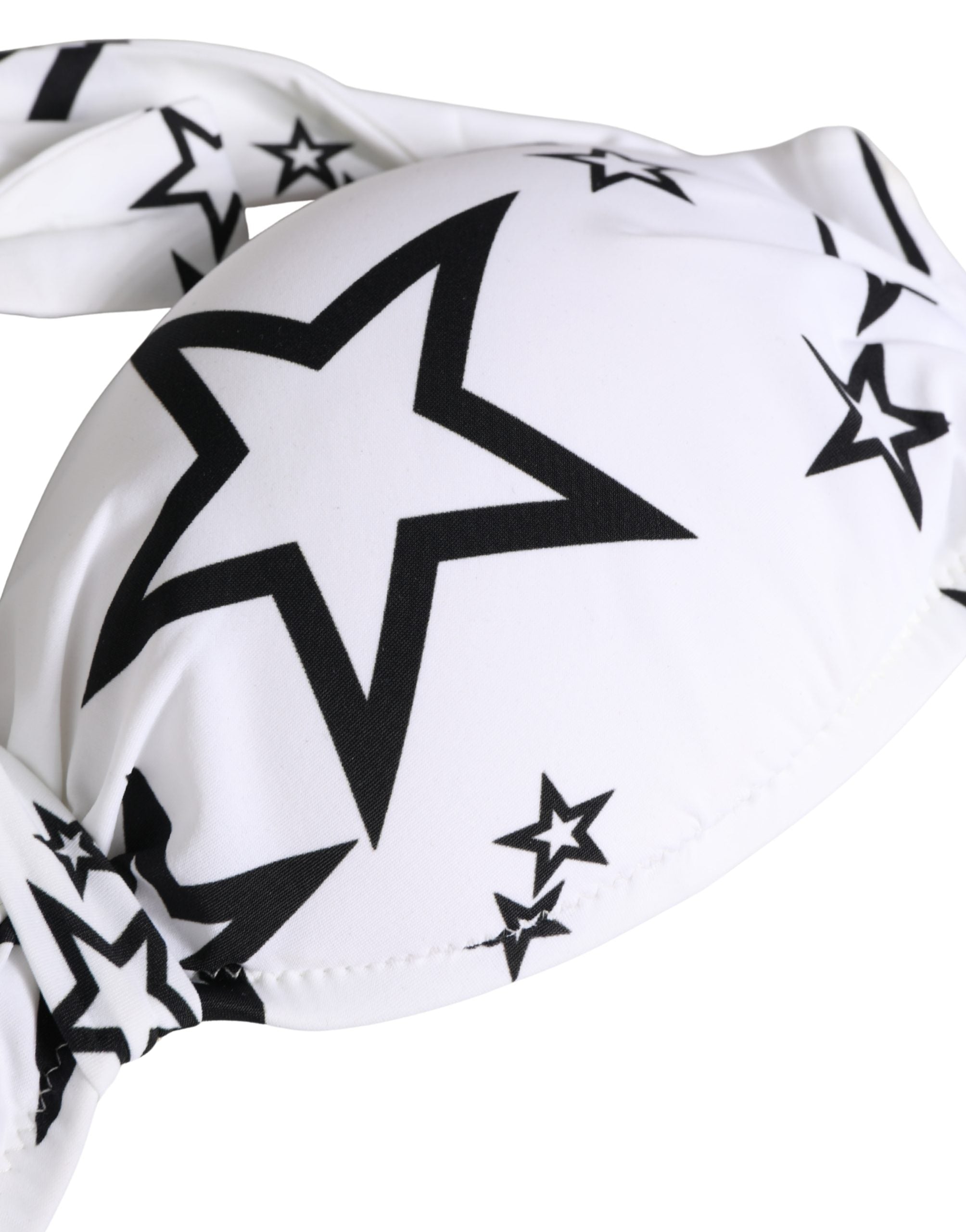 Dolce & Gabbana Weißes Millennials Star Padded Bandeau Unterwäsche