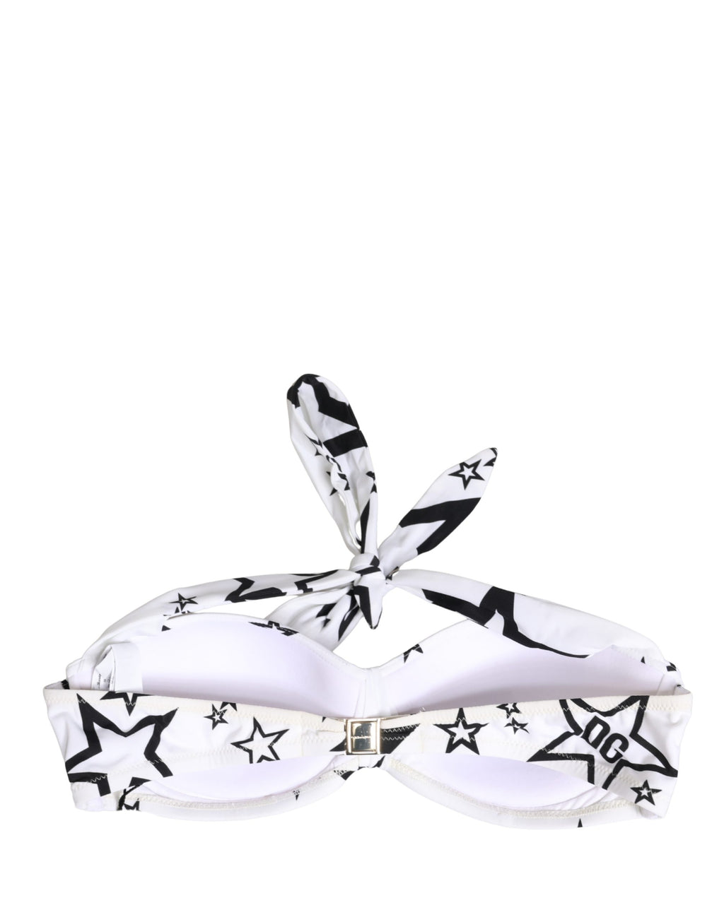 Dolce & Gabbana Weißes Millennials Star Padded Bandeau Unterwäsche