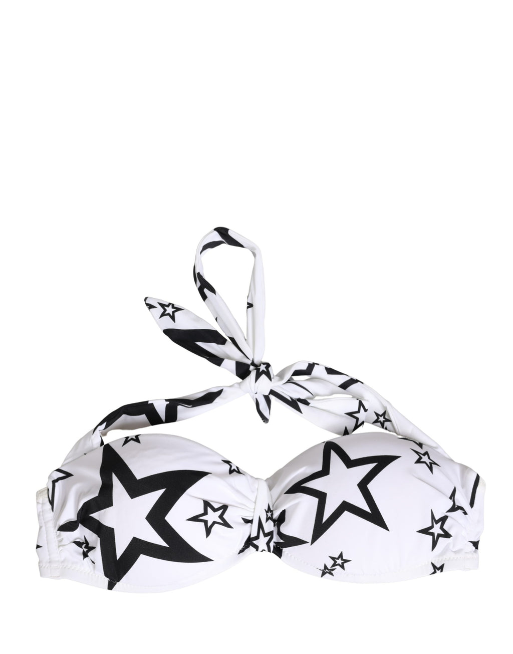 Dolce & Gabbana Weißes Millennials Star Padded Bandeau Unterwäsche