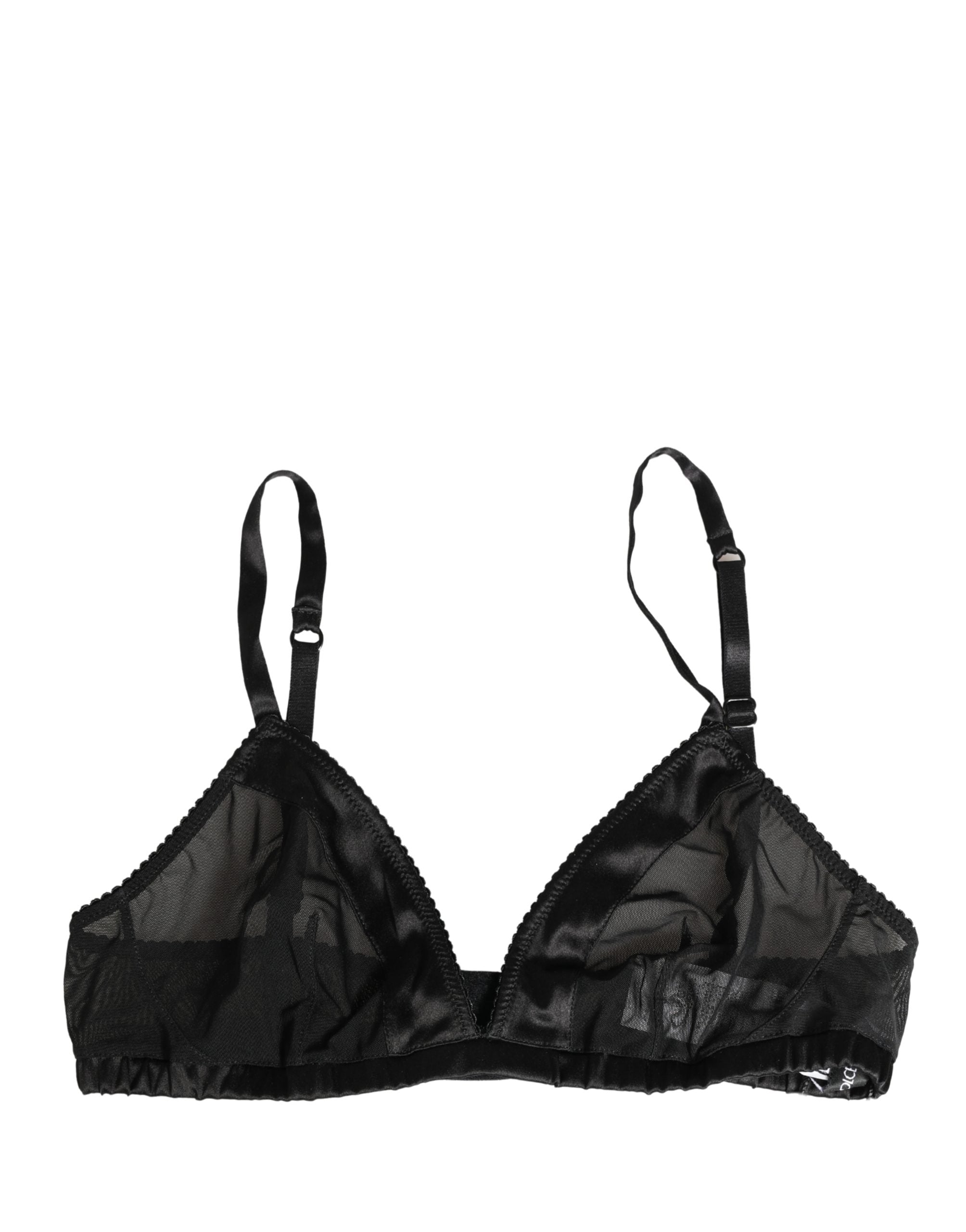 Dolce & Gabbana Schwarzer BH aus Stretch-Nylon mit Soft-Cup-Bügeln