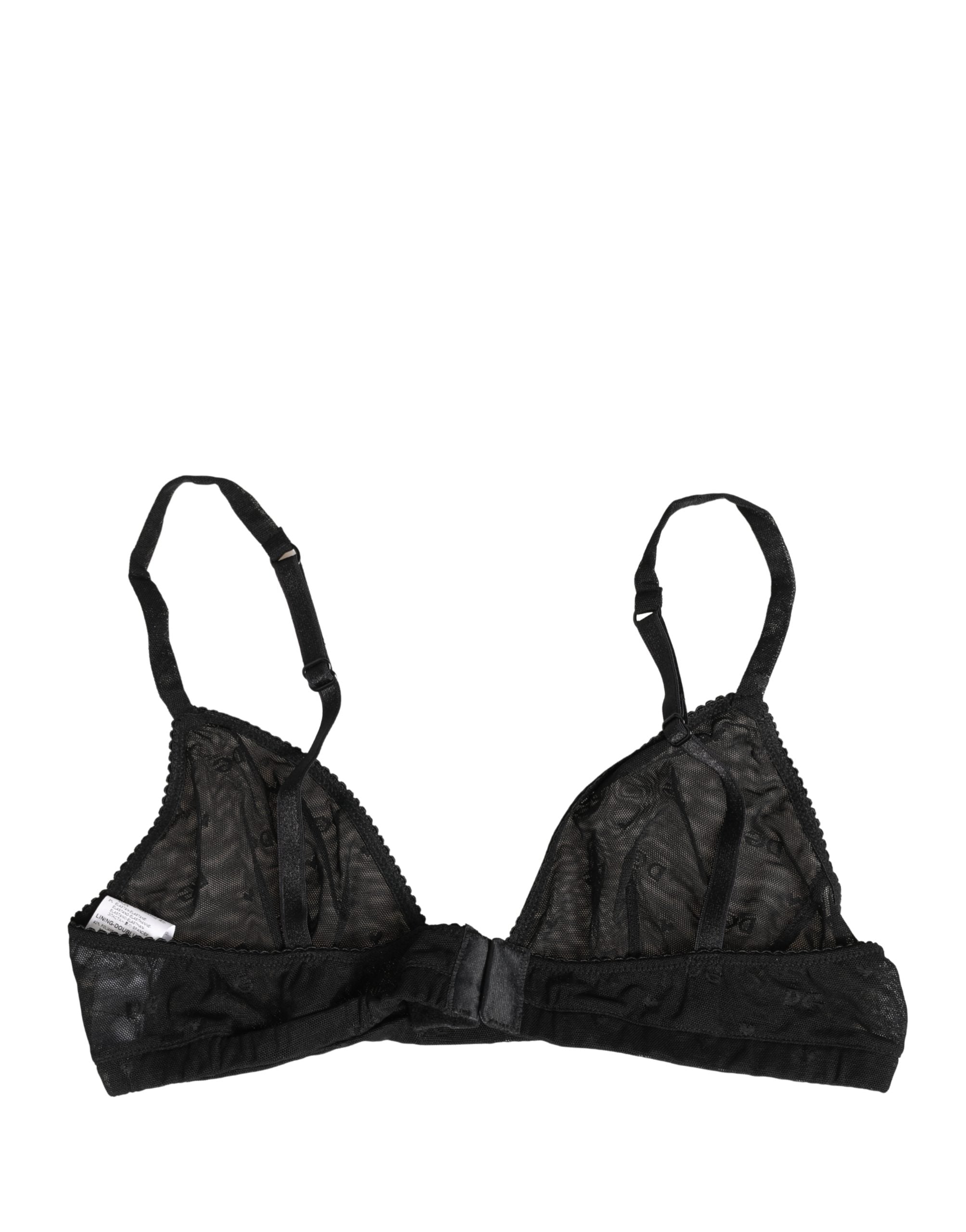 Dolce & Gabbana Schwarzer BH aus Stretch-Nylon mit Soft-Cup-Bügeln