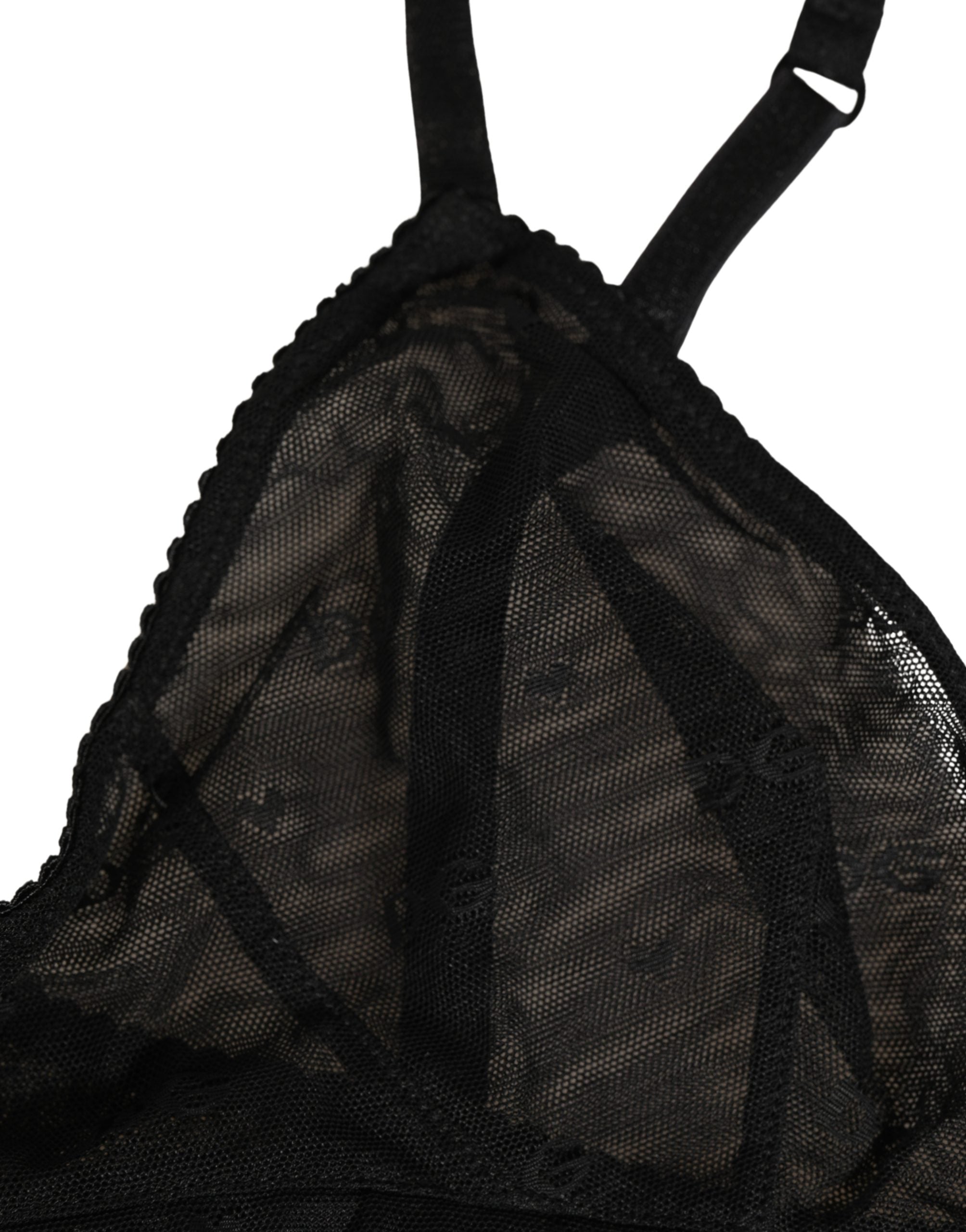 Dolce & Gabbana Schwarzer BH aus Stretch-Nylon mit Soft-Cup-Bügeln