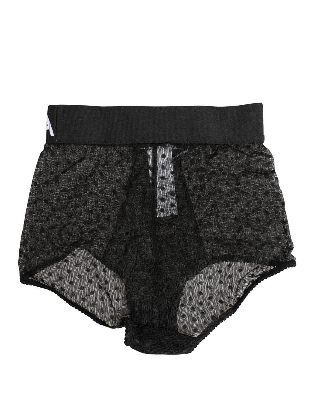 Dolce & Gabbana Schwarzer Taillengürtel mit Logo, High Waist Panty Unterwäsche
