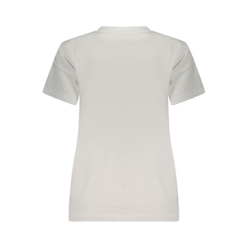 Guess Jeans Weißes Baumwoll-T-Shirt für Damen