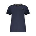 Guess Jeans Blaues Baumwoll-T-Shirt für Damen