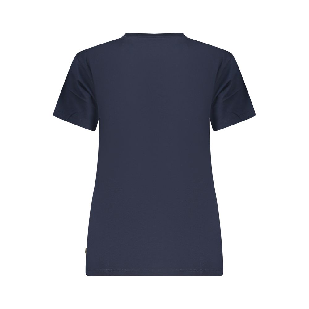Guess Jeans Blaues Baumwoll-T-Shirt für Damen