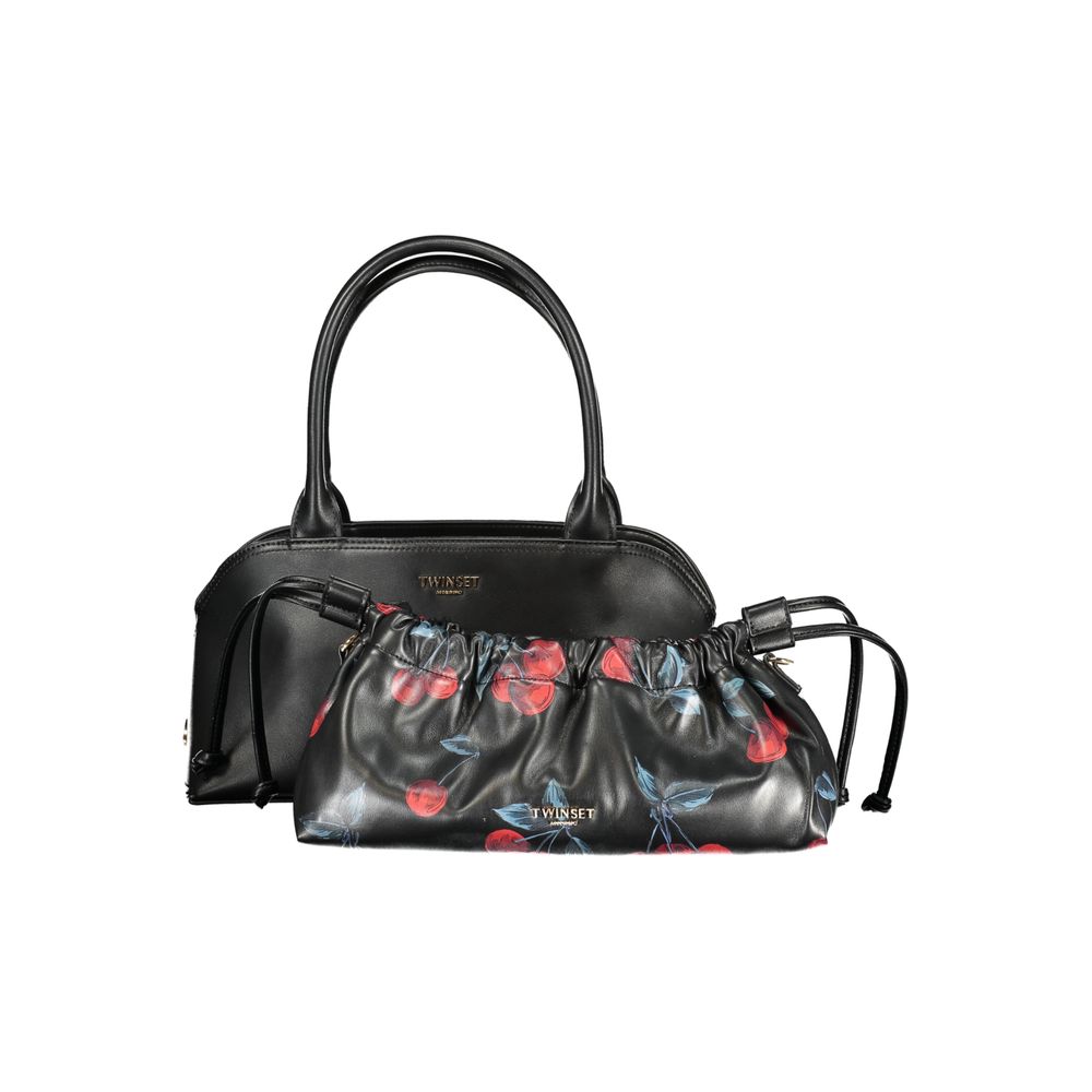 Twinset Schwarze Handtasche aus Polyethylen