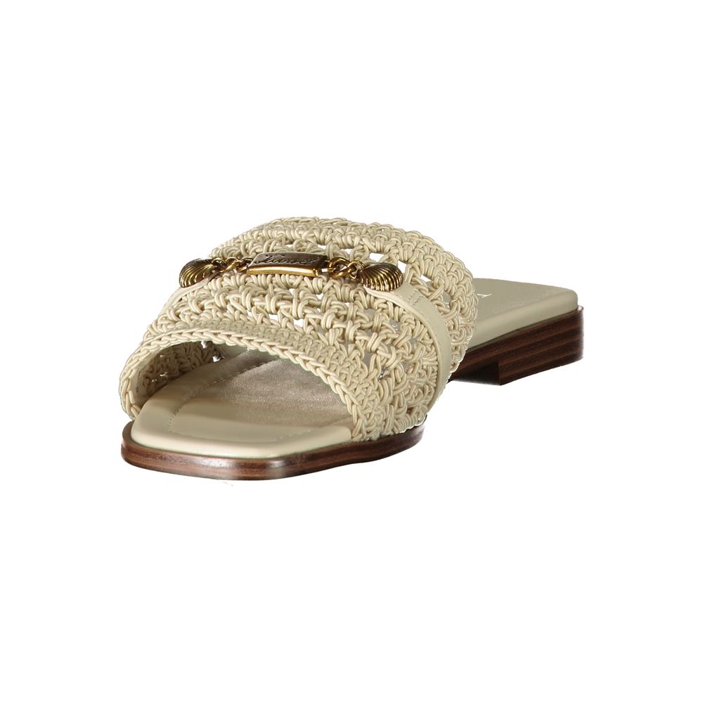 Twinset Women's Sandals in Beige Leather