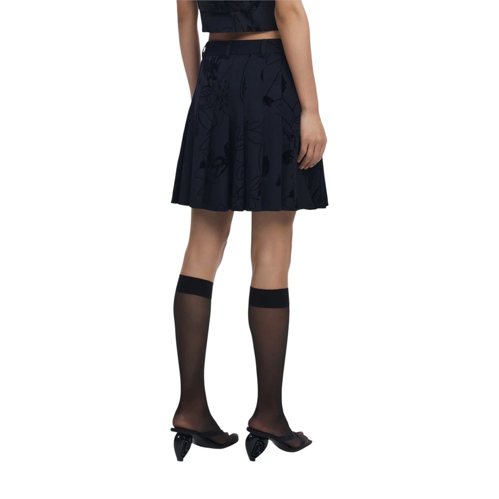 Desigual Schwarzer Minirock aus Polyester