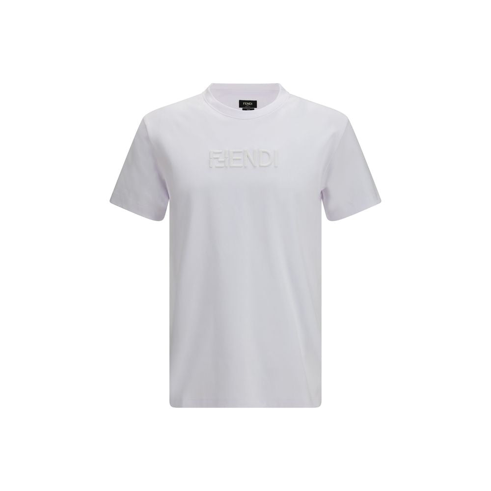Fendi Weißes Baumwoll-T-Shirt