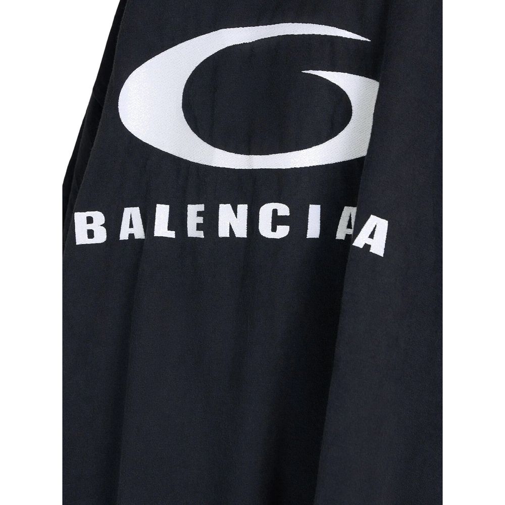Balenciaga Schwarzes Baumwollkleid für die Freizeit