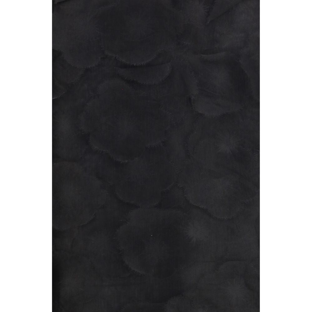 Max Mara Schwarzer Seiden-Maxirock