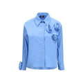 Ella Blue patterned cotton shirt