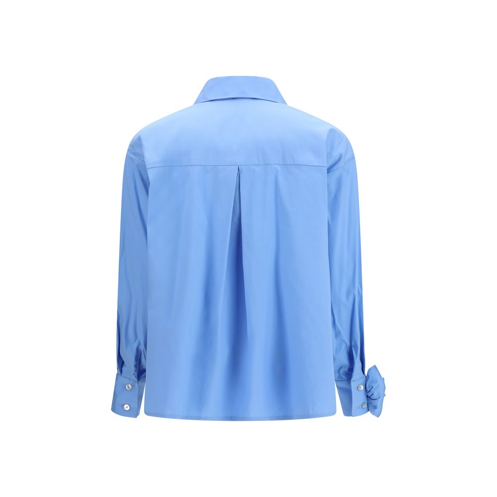 Ella Blue patterned cotton shirt
