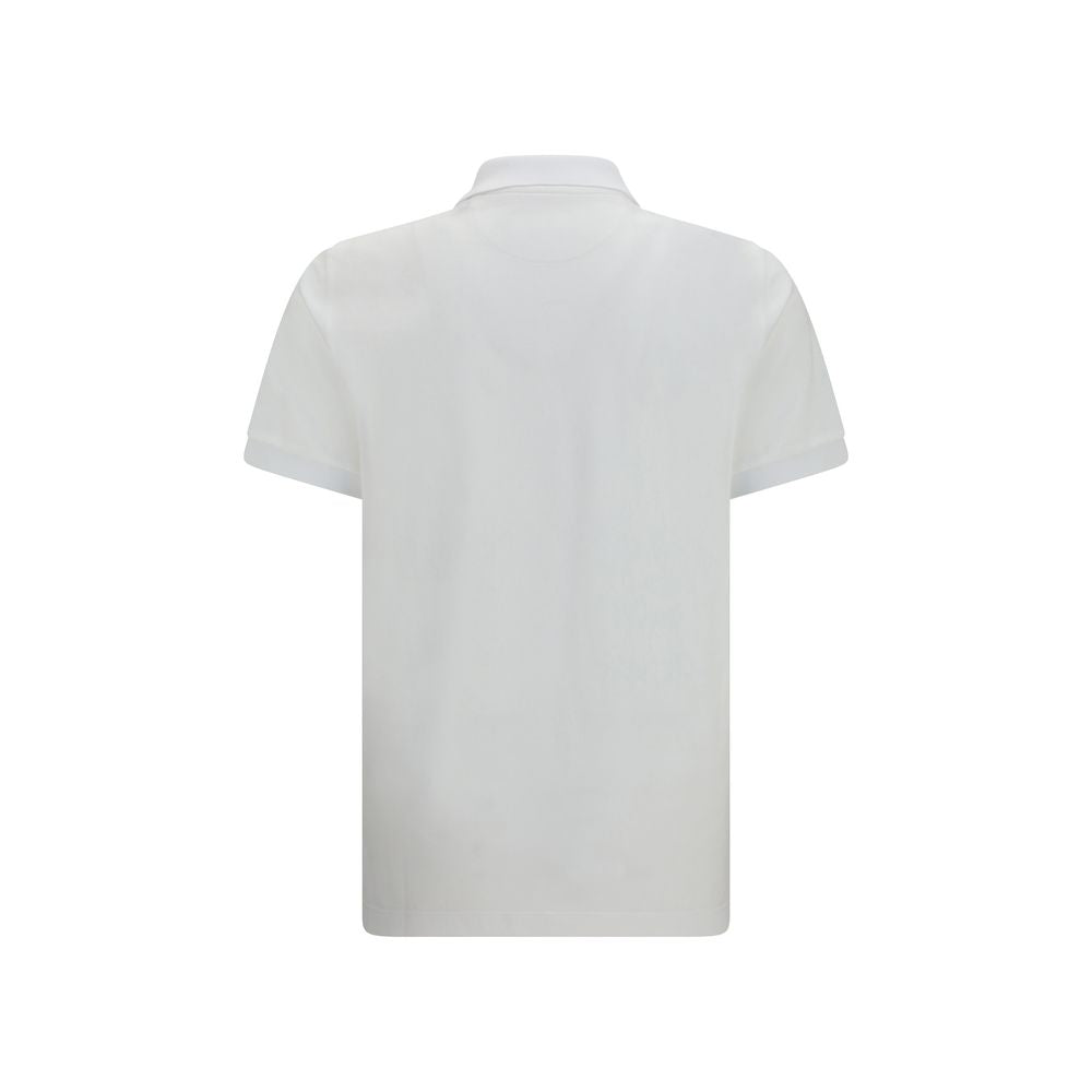 Fendi Polohemd aus weißer Baumwolle