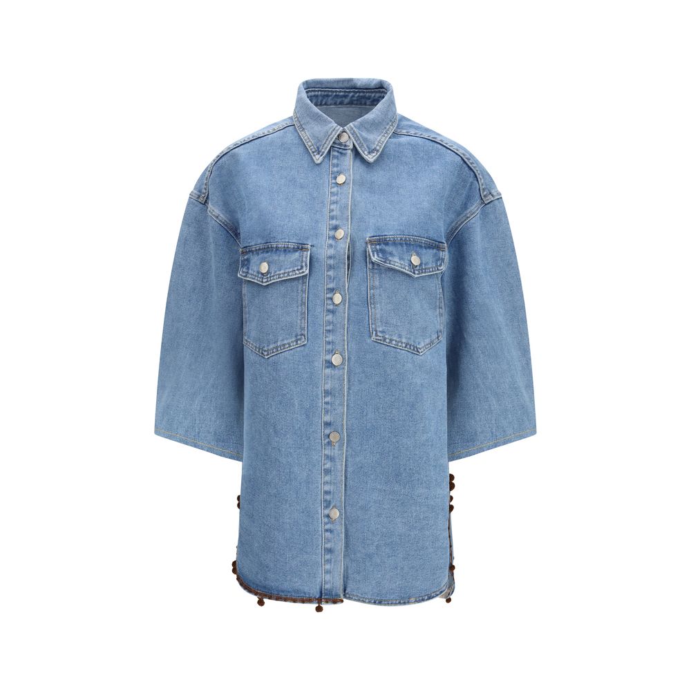 Ella Blaue Jeansjacke aus Baumwolle