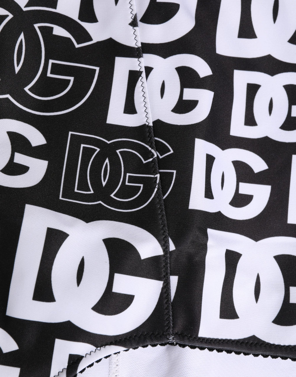 Dolce & Gabbana Schwarzer Taillengürtel-Slip mit DG-Logo