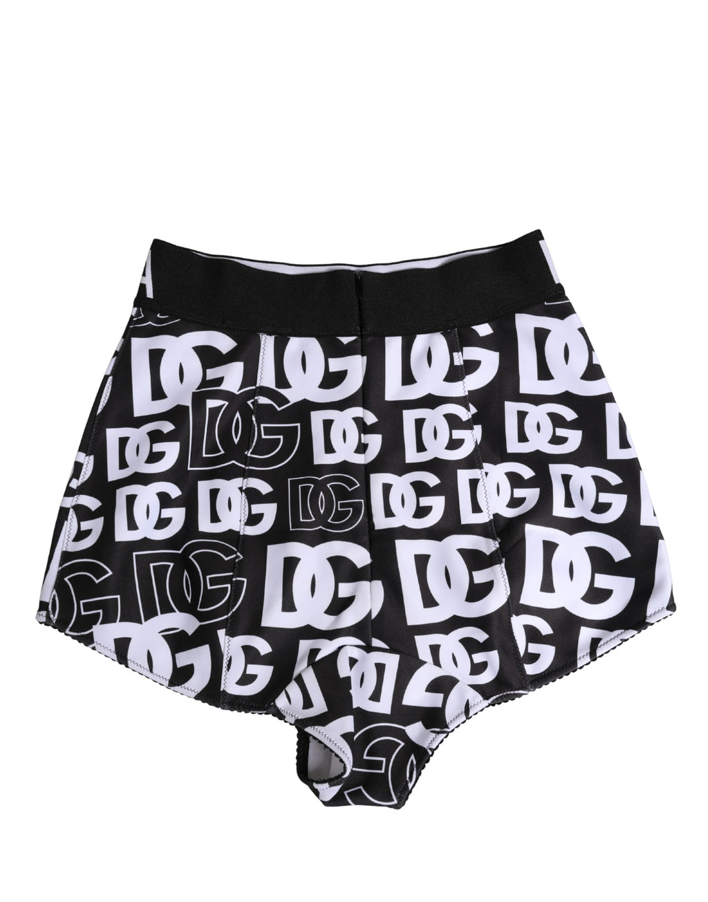 Dolce & Gabbana Schwarzer Taillengürtel-Slip mit DG-Logo