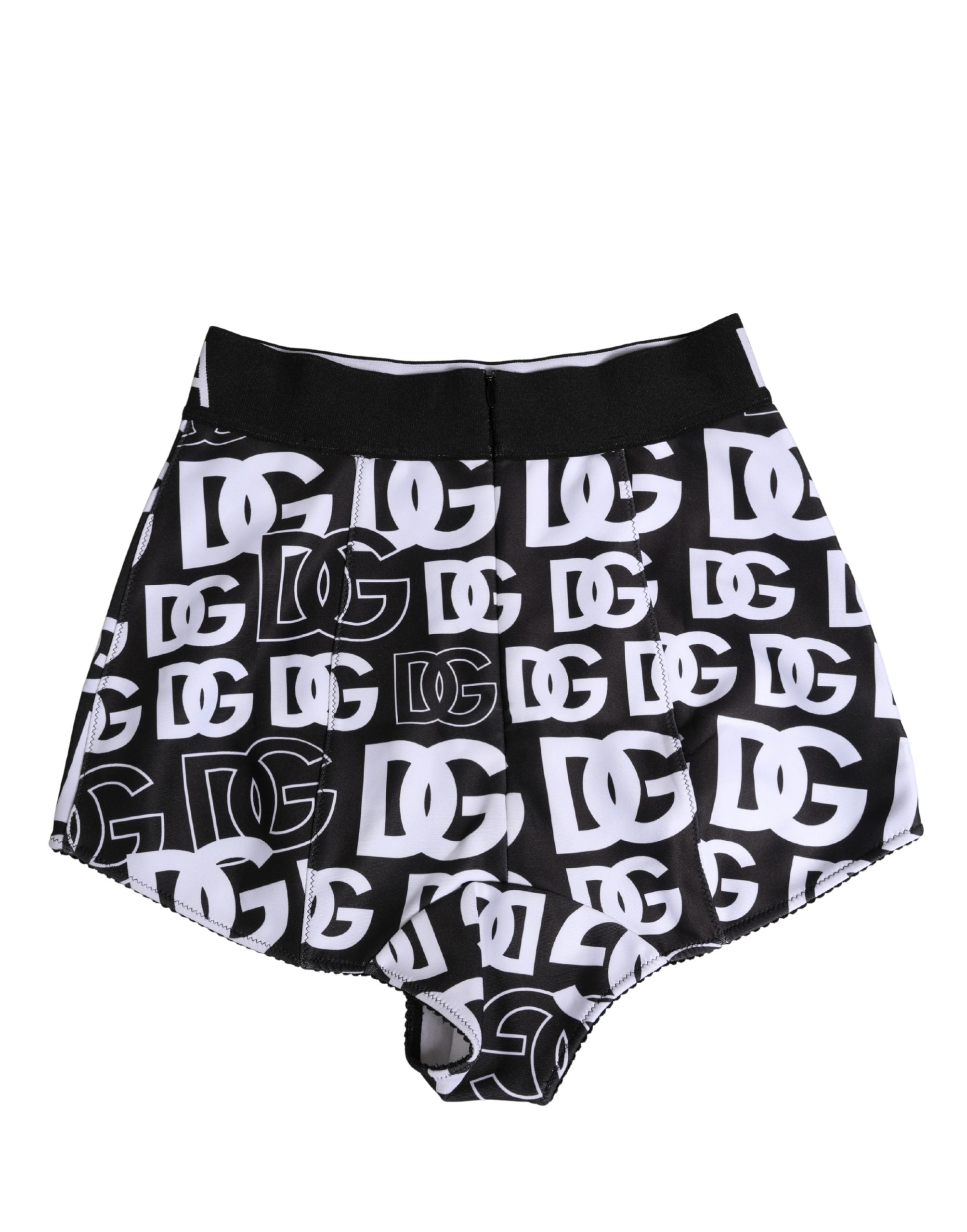 Dolce & Gabbana Schwarzer Taillengürtel-Slip mit DG-Logo