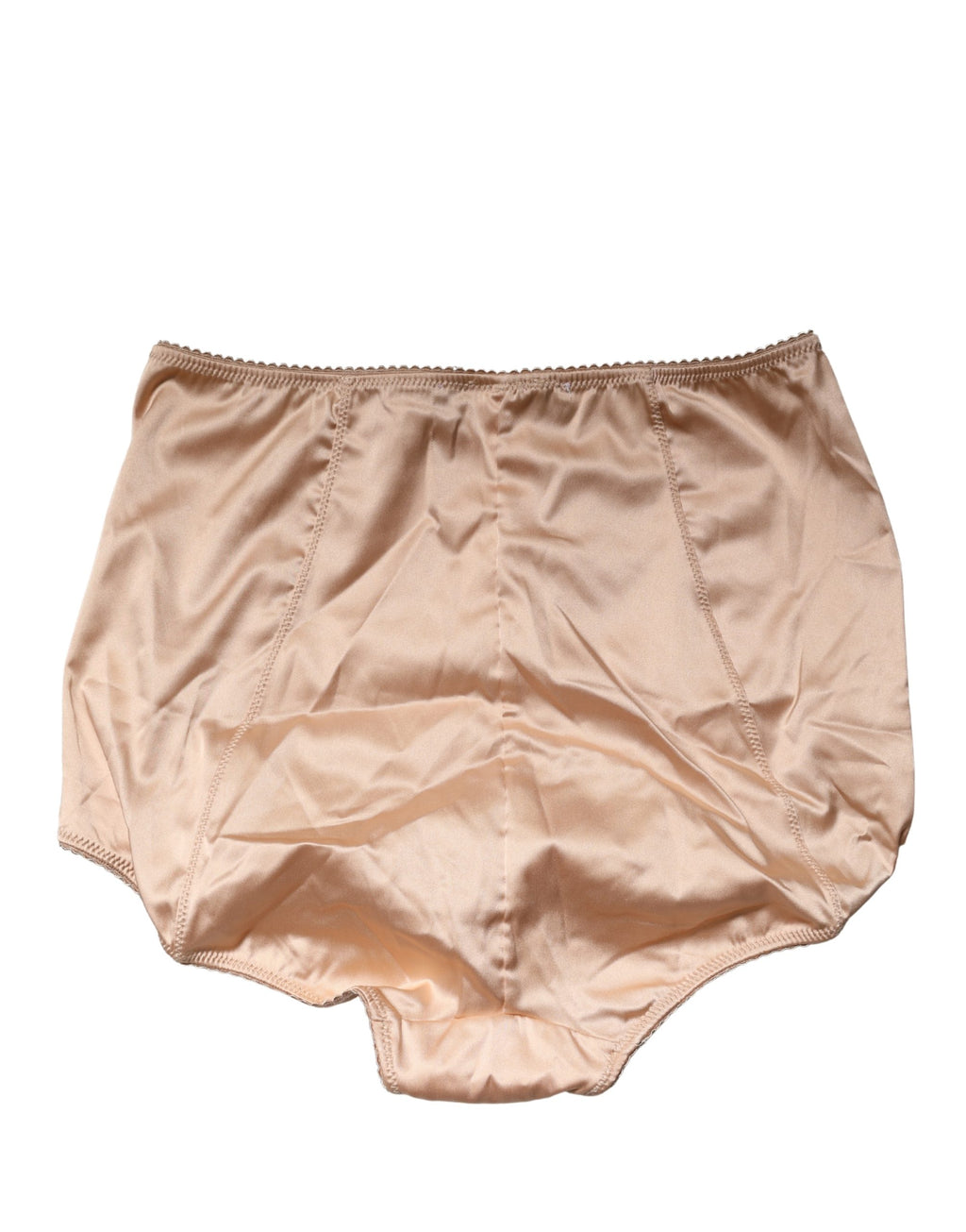 Dolce & Gabbana Beige Seidenmischung High Waist Miederhose Unterwäsche