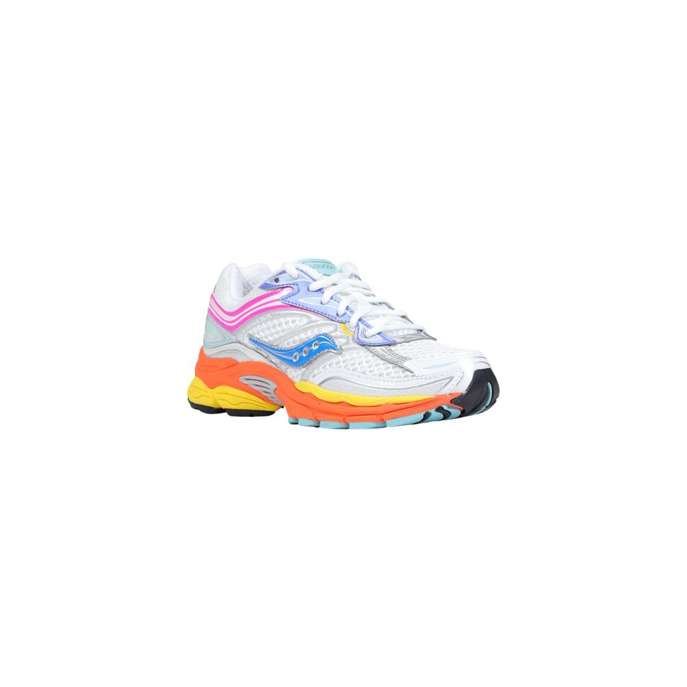 Saucony Weiße synthetische Sportsneakers