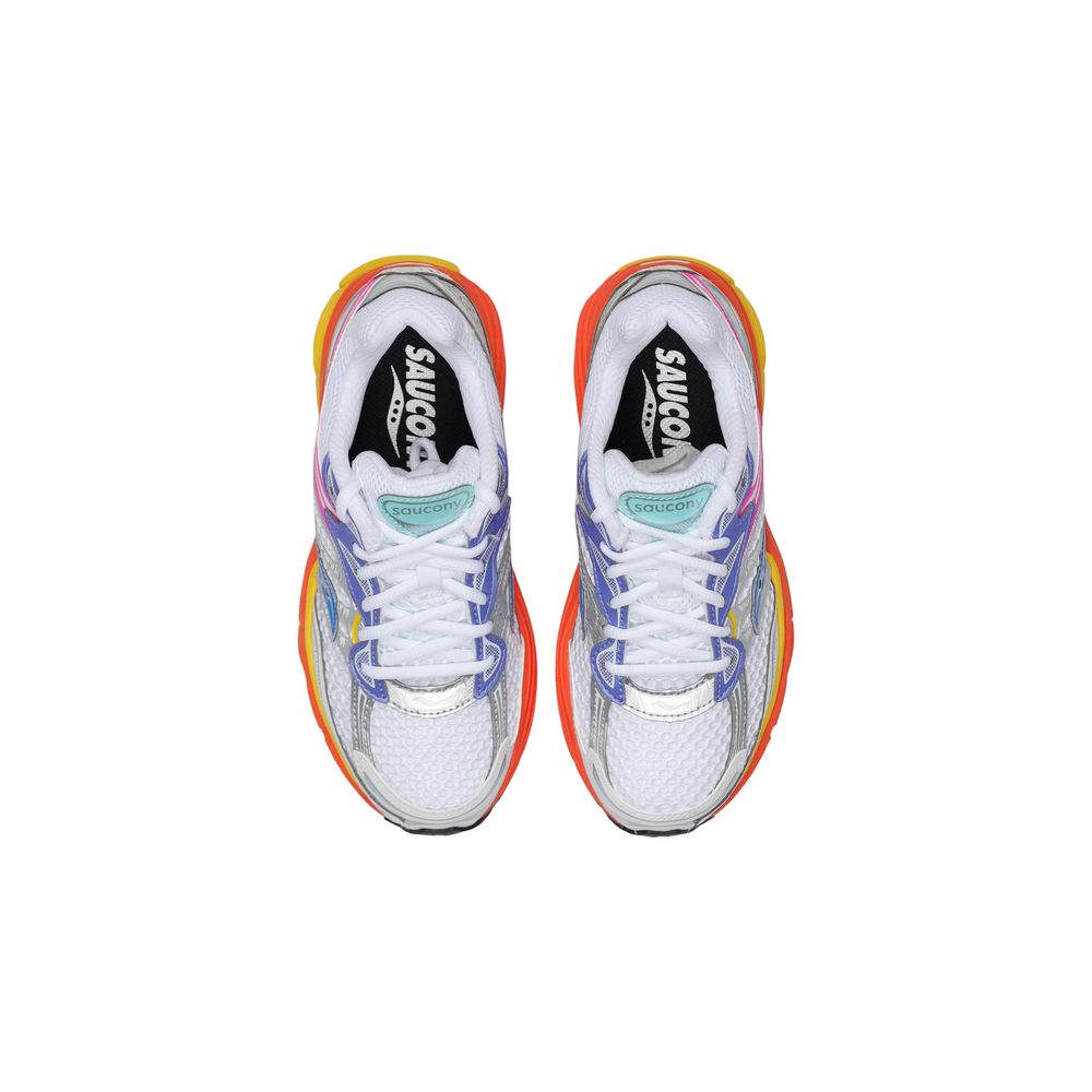Saucony Weiße synthetische Sportsneakers