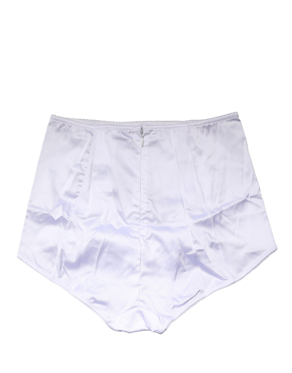 Dolce & Gabbana Weiße High-Waist-Gürtel-Panty aus Seidenmischung