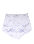 Dolce & Gabbana Weiße High-Waist-Gürtel-Panty aus Seidenmischung