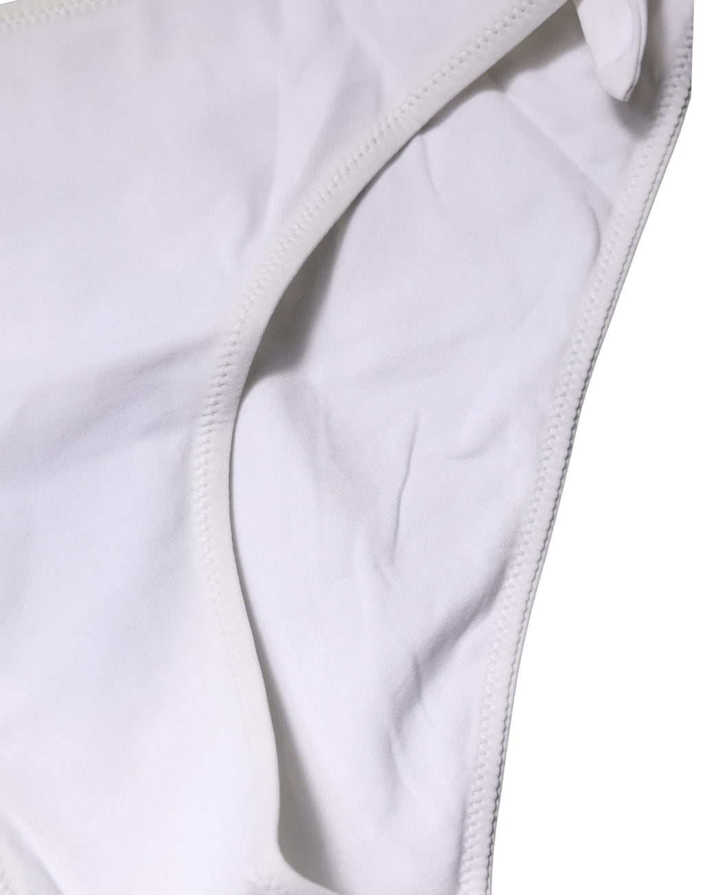 Dolce & Gabbana Weiße Bikinihose mit Seitenbändchen