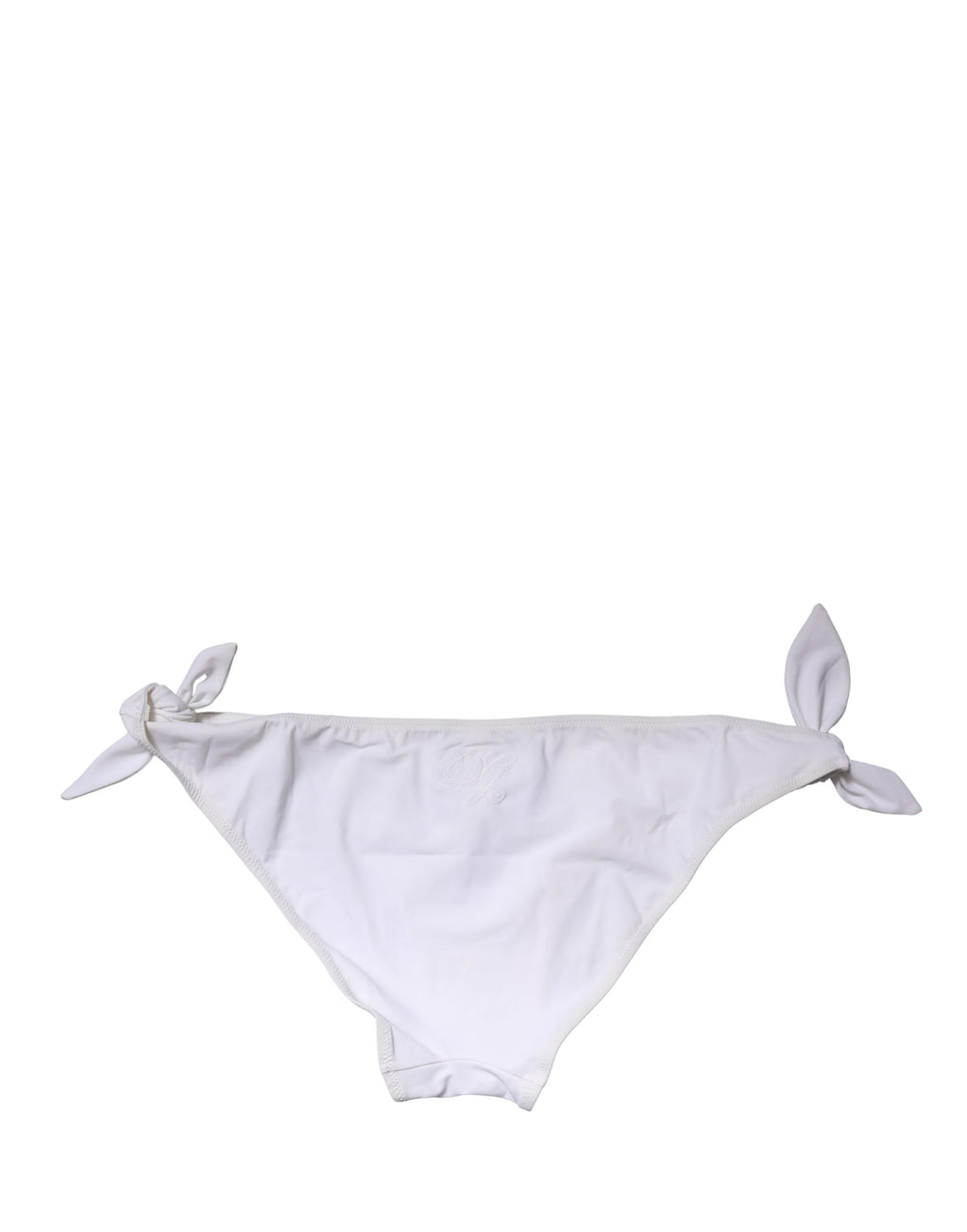 Dolce & Gabbana Weiße Bikinihose mit Seitenbändchen