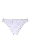 Dolce & Gabbana Weiße Mid-Waist-Panty aus Stretch-Nylon