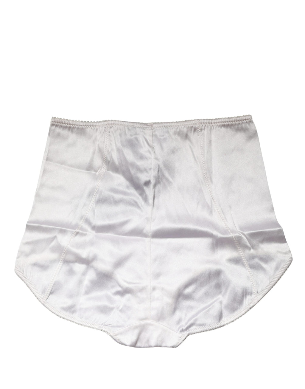Dolce & Gabbana Weiße High-Waist-Gürtel-Panty aus Seidenmischung