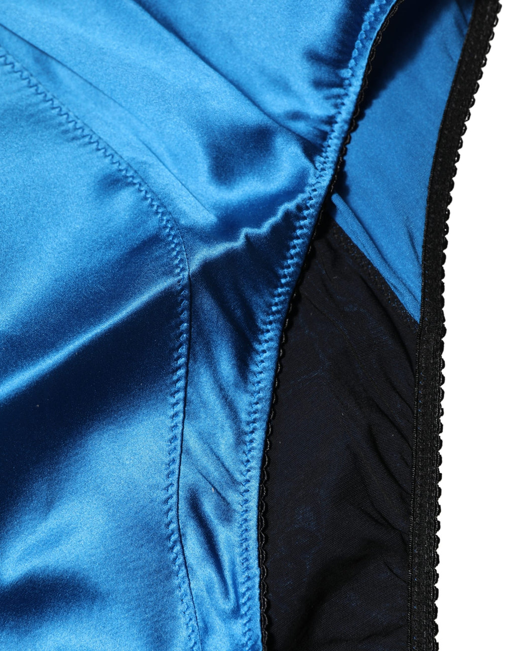 Dolce & Gabbana Blaue High-Waist Girdle-Panty aus Seidenmischung