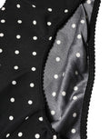 Dolce & Gabbana Schwarze Tupfen Mid Waist Slip-Unterhose