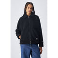 Champion Schwarze Polyester-Jacke in voller Länge