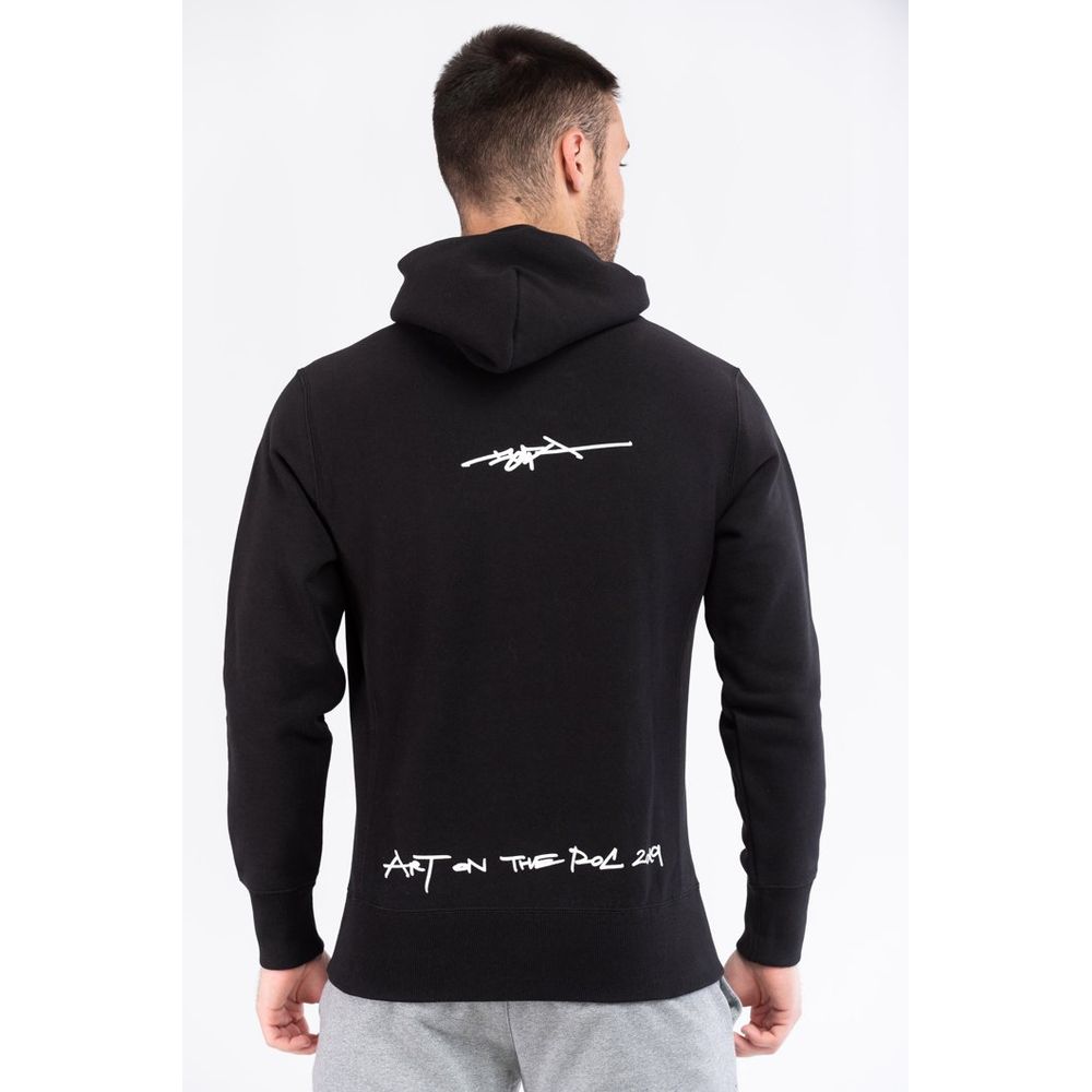 Champion Schwarzer Baumwoll-Sweatshirt