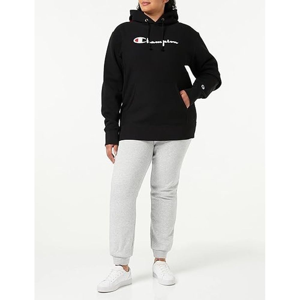 Champion Schwarzer Baumwoll-Sweatshirt